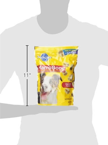 PEDIGREE MARROBONE Dog Treats Real Beef Flavor Crunchy Dog Biscuit, (24.9 OZ)(Pack of 8) - PAWPICO
