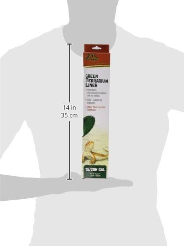 (2 Pack) Zilla Reptile Terrarium Bedding Substrate Liner, Green - 20 Gallon Zilla