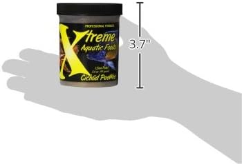 Xtreme Cichlid Peewee 1.5 mm Pellets - Proven Nutrition for Cichlids - Balanced Amino Acids, Boost Immune & Digestive Health, Color & Energy, Max Protein Freshwater Fish Food – USA Farm Grown (5oz) XtremeAquaticFoods