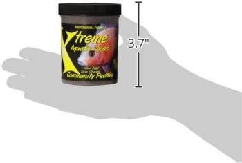 Xtreme Community Peewee 1.5mm Pellets: Slow Sinking & Ideal for Community Fish - Boosts Immune & Digestive Health, Enhances Color & Energy, Max Protein Fish Food – USA Farm Grown (5oz) XtremeAquaticFoods