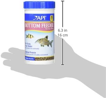 API BOTTOM FEEDER PELLETS WITH SHRIMP Fish Food 7.9-Ounce Container (Pack of 1) API