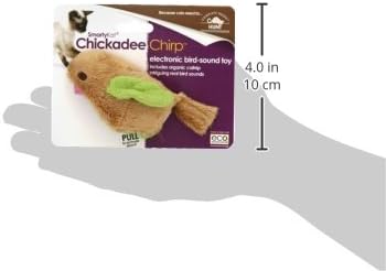 SmartyKat Chickadee Chirp Electronic Sound Cat Toy, Contains Catnip, Battery Powered - Light Brown, One Size - PAWPICO