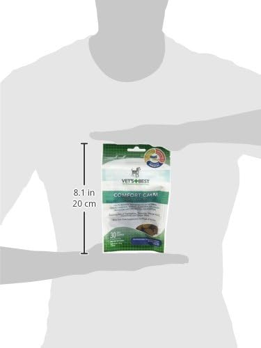 Vet's Best Comfort Calm Calming Soft Chews Dog Supplements | Dog Calming Aid Supports Dog Balances Behavior | Promotes Relaxation | 30 Day Supply VetsBest