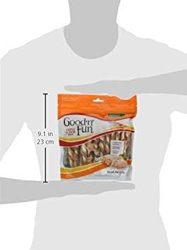 Good'n'Fun Triple Flavored Rawhide Twists For Dogs, 35 Count - PAWPICO