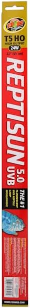 Zoo Med ReptiSun 5.0 HO T5 UVB Lamp 22" L 24 Watts ZooMed