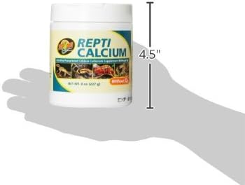 Zoo Med Reptile Calcium Without Vitamin D3 (8-Ounce / 3 Pack) ZooMed
