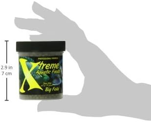 Xtreme Big Fella 3.0mm Pellets: Professional Nutrition for Medium to Large Cichlid/Community Fish - Boost Immune & Digestive Health, Color & Energy, Max Protein Fish Food – USA Farm Grown (2.5oz) XtremeAquaticFoods