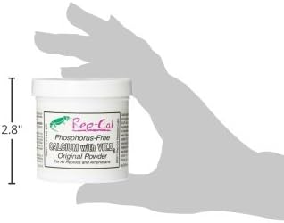 Rep-Cal 52296 Phosphorous-Free Calcium Fine Powder Reptile/Amphibian Supplement with Vitamin D3, 5 oz Rep-Cal