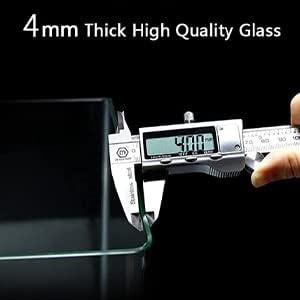 4 Gallon & 2 Gallon Small Fish Tank Rimless Aquarium Tank for Betta/Nano/Goldfish/Snail/Shrimp, Small Fish Tank (2Pack) ALALAL