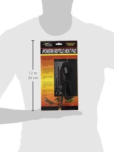 iPower 6 by 8-Inch 8W Reptile Heat Mat, LCD Digital Aquarium Thermometer, Under Tank Warmer Terrarium Heat Pad for Turtles Lizards Frogs and Other Small Animals iPower