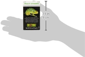 Exo Terra Multi Vitamin Powder Supplement for Reptiles & Amphibians - Balanced Blend of Vitamins, Minerals, Amino Acids & Trace Elements - Supports Growth, Reproduction & Vital Functions 2.5 oz ExoTerra