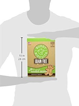 Buddy Biscuits 14 oz Box of Grain-Free Crunchy Dog Treats Made with Natural Roasted Chicken - PAWPICO