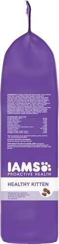 IAMS PROACTIVE HEALTH Healthy Kitten Dry Cat Food with Chicken, 7 lb. Bag - PAWPICO