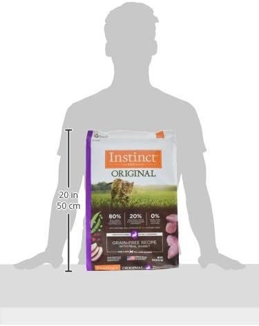 Instinct Original Grain Free Recipe with Real Rabbit Natural Dry Cat Food, 10 lb. Bag - PAWPICO