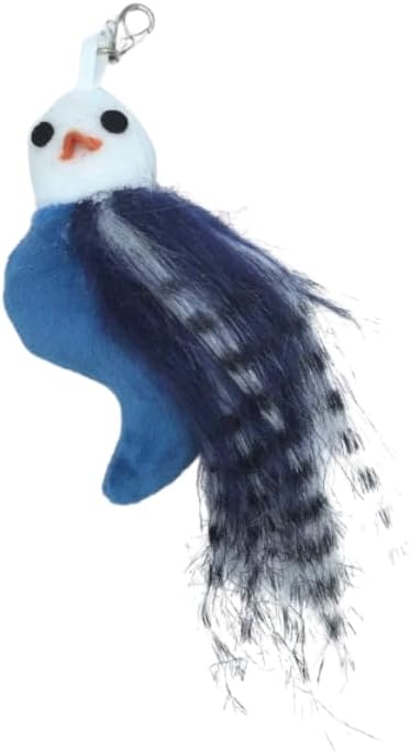 Chirping Bird Replacement Heads for Cat Toys - Set of 3 - Realistic Calling Bird Sounds, Vibrant Feather Designs, Easy Clip-On for Endless Fun - PAWPICO