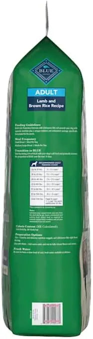 Blue Buffalo Life Protection Formula Adult Dry Dog Food, Helps Build and Maintain Strong Muscles, Made with Natural Ingredients, Lamb & Brown Rice Recipe, 30-lb. Bag - PAWPICO