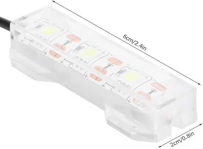Blue Light Small Aquarium Led Light, Multicolor Led Fish Tank Light for Freshwater Plants Aquarium Accessories Jowxsx