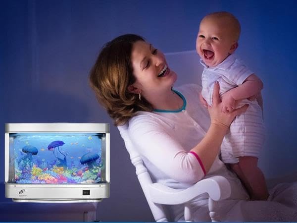 Lightahead Artificial Jellyfish Decorative Sensory Aquarium LED Lamp Virtual Ocean in Motion Night Light Decoration Lightahead%C2%AE