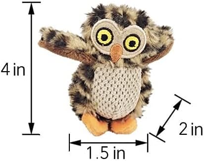 Dog Toy Tree with Hide and Seek Plush Toys, Owl Dog Toy, Dog Squeaky Toy, Puzzle Toy for Small and Medium Size Dogs, Dog Toy with Squeaker, Multipack Dog Toy (Tree with Owls, Large) - PAWPICO