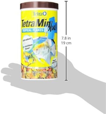 TetraMin Plus Tropical Flakes, Cleaner and Clearer Water Formula 7.06 Ounce (Pack of 1) Tetra