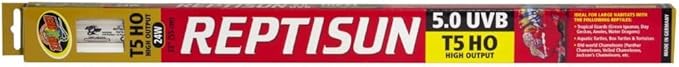 Zoo Med 26042 Reptisun 15W 5.0 T5-Ho Uvb Fluorescent Daylight White Lamp, 12" ZooMed