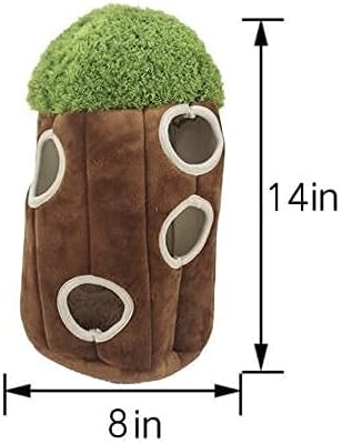 Dog Toy Tree with Hide and Seek Plush Toys, Owl Dog Toy, Dog Squeaky Toy, Puzzle Toy for Small and Medium Size Dogs, Dog Toy with Squeaker, Multipack Dog Toy (Tree with Owls, Large) - PAWPICO