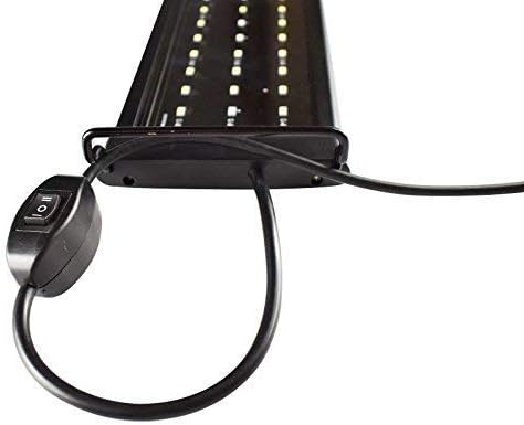 KZKR LED Aquarium Hood Lighting 72-78 inch Fish Tank Light Lamp for Freshwater Marine Saltwater Blue and White Decorations Light 6-7ft (34W) 180cm - 200cm KZKR