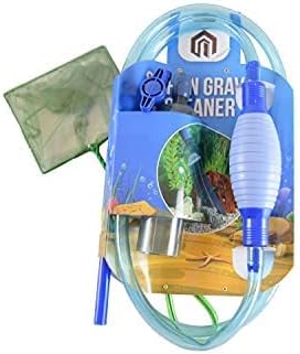 Gravel Vacuum for Aquarium - Fish Tank Gravel Vacuum Cleaner- Aquarium Siphon - 8 FT Long with Minnow Net LLProducts