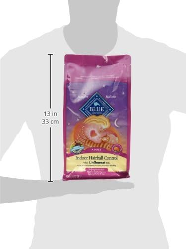 Blue Buffalo Tastefuls Adult Hairball Care Dry Cat Food, Made in the USA with Natural Ingredients, Chicken & Brown Rice Recipe, 3-lb. Bag - PAWPICO