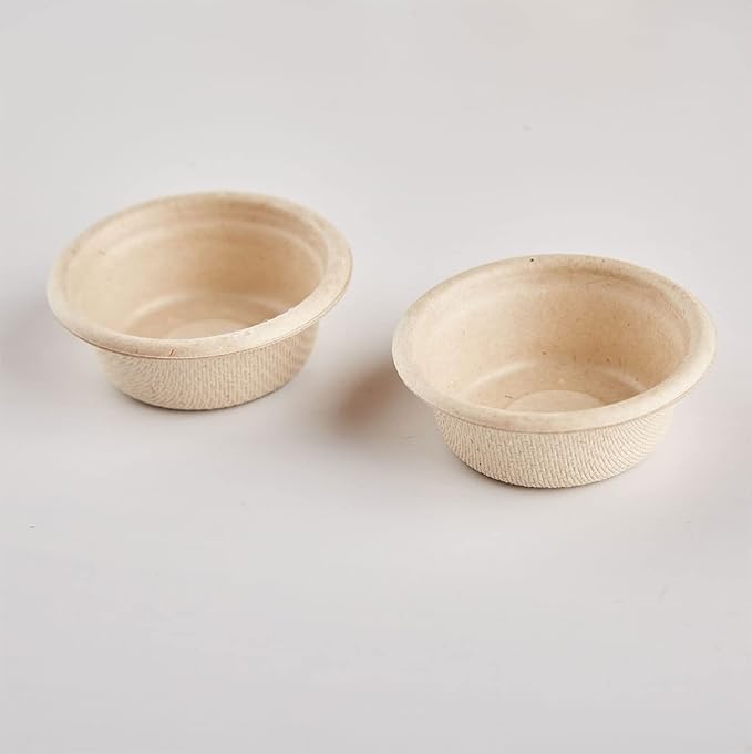 Paper Feeding Cups Samll 0.5 oz Gecko Food and Water Feeding Dish Ledge Accessories Bowls for Crested Gecko Lizards Reptiles Pets (100cups) QIHYCUF