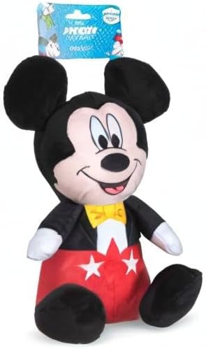 Mickey Mouse Plush Squeaky Dog Toy 9in | Disney Dog Toys | Plush Squeaker Toy for Dogs Inspired by Mickey Mouse, Disney Mickey and Friends - PAWPICO