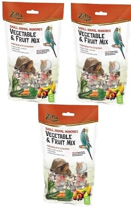 (3 Pack) Reptile Food Munchies Vegetable & Fruit Mix, 4 Ounces Each PAWPICO