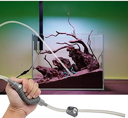 10 Gallon Fish Tank cleaner and Aquarium Water Changer Siphon with a Thinner Tubing. Perfect for Cleaning Small Tanks, Gravel Vacuum for Aquarium Kit AREPK