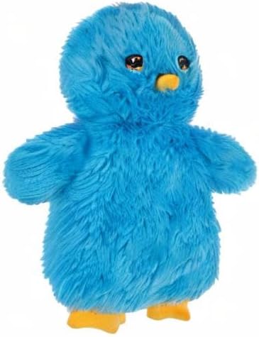 Best Pet Supplies Chicken Crinkle Plush Dog Toys for Interactive Play, Puppy and Senior Indoor Play, Colorful Chicken Toy Shape, Cute and Cuddly - Crinkle Chicken (Blue) - PAWPICO