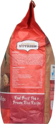 Nutrish Rachael Ray Premium Natural Dry Dog Food with Added Vitamins, Minerals & Taurine, Real Beef, Pea, & Brown Rice Recipe, 6 Pounds (Packaging May Vary) - PAWPICO
