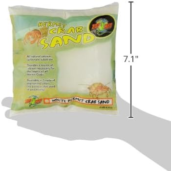 Zoo Med Hermit Crab Calcium Sand Substrate, 2 Pounds (White) ZooMed