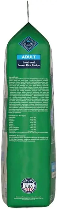 Blue Buffalo Life Protection Formula Adult Dry Dog Food, Helps Build and Maintain Strong Muscles, Made with Natural Ingredients, Lamb & Brown Rice Recipe, 34-lb. Bag - PAWPICO