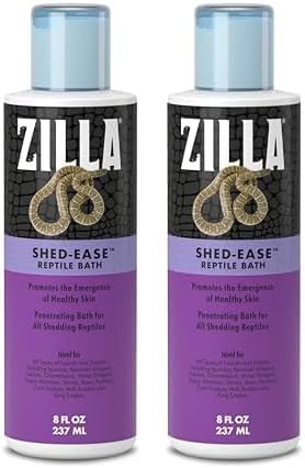 Zilla Shed-Ease Reptile Bath, Shedding Support and Penetrating Bath for All Lizards and Snakes (Pack of 2) Zilla