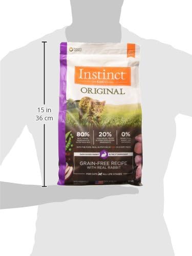 Instinct Original Grain Free Recipe with Real Rabbit Natural Dry Cat Food, 4.5 lb. Bag - PAWPICO