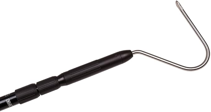 Snake Hook Reptile Grabber Rattle Snake Catcher,Professional Aluminum Alloy with Telescopic Rod and Lock, Comfortable Grip Handle for Catching,Controlling,Moving (53 inch Snake Hook) PAWPICO