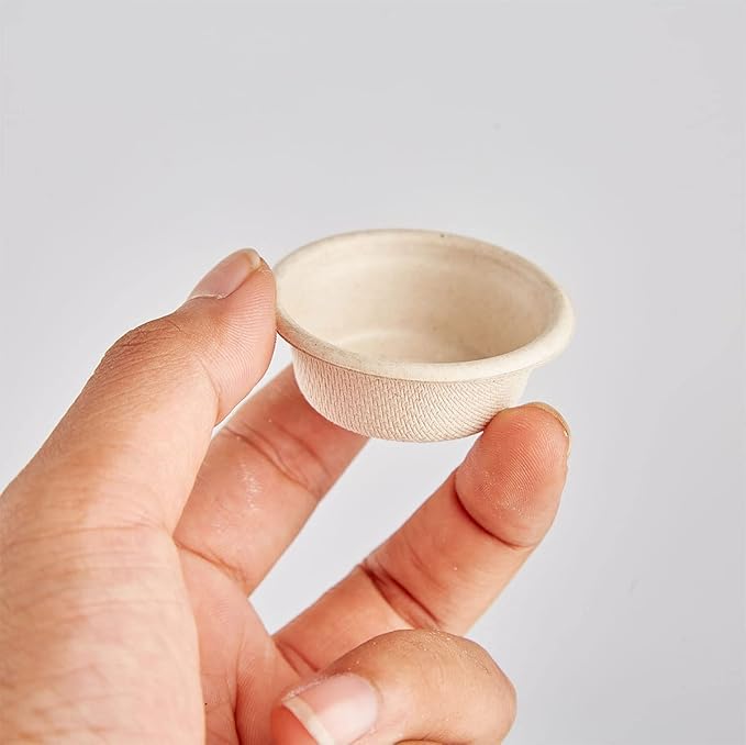 Paper Feeding Cups Samll 0.5 oz Gecko Food and Water Feeding Dish Ledge Accessories Bowls for Crested Gecko Lizards Reptiles Pets (100cups) QIHYCUF