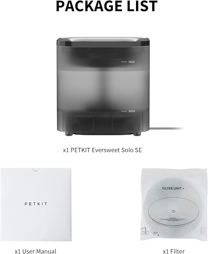PETKIT New Cat Water Fountain with Wireless Pump, Ultra Quiet 65oz/1.85L Pet Water Fountain for Cats and Dogs Inside, Detachable Design Easy to Clean and Assemble, Filters Included - PAWPICO