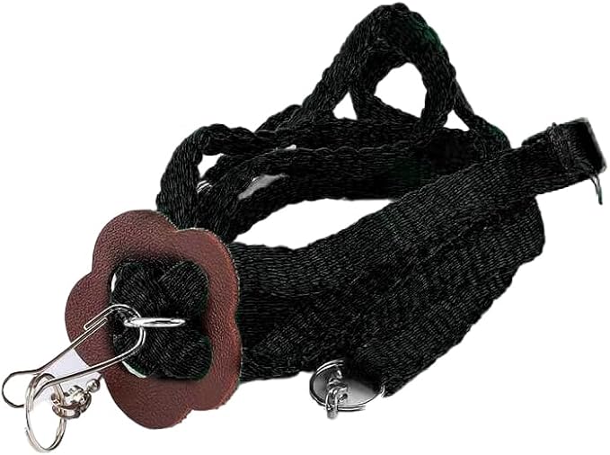 Adjustable 4.72inch Reptile Lizard Harness Leash,Turtle Lizard Pet Traction Belt Bearded Dragon Accessories Soft Small Pet Animal Harness Rope Outdoor Used (Black) HOKABLE