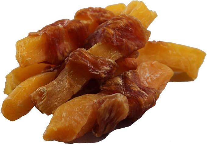 Amazon Brand - Solimo Sweet Potato & Chicken Jerky Dog Treats, 2 pounds - PAWPICO
