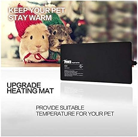 iPower Reptile Heat Pad 8W Under Tank Terrarium Warmer Heating Mat for Turtles Lizards Frogs and Other Small Animals, 6"x8" Inch iPower