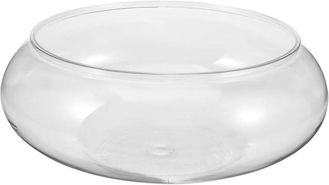 Happyyami Transparent Aquarium Tank - Multi-Function Betta Fish and Goldfish Bowl, 1 Gallon Glass Desktop Aquarium for Office Decor and Hydroponic Plants Happyyami