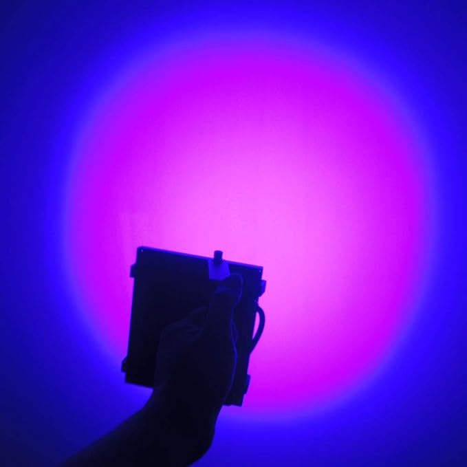 110V 20W Slim Waterproof Ultra Violet UV LED Flood Black Light Blacklight for Party Supplies, Glue Curing, Neon Glow, Glow in The Dark, with US Plug QUANS