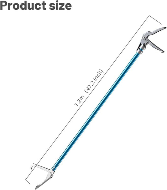 G2 47.2-inch Professional All-Aluminum Alloy Snake Tong Reptile Grabber Rattle Snake Catcher Wide Jaw Handling Tool with Lock G2GO2GETHER