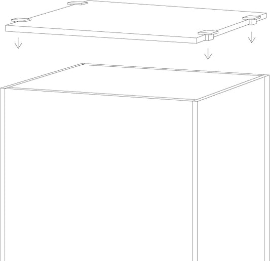 LANDEN 4mm Thick Clear Glass Aquarium Lid, Includes 4 Clips for Secure Placement, 282 x 225mm(11.1x8.86 inches) for 290-294 mm Inner Length Aquariums, Adapted to CB303030, ARF30 Landen