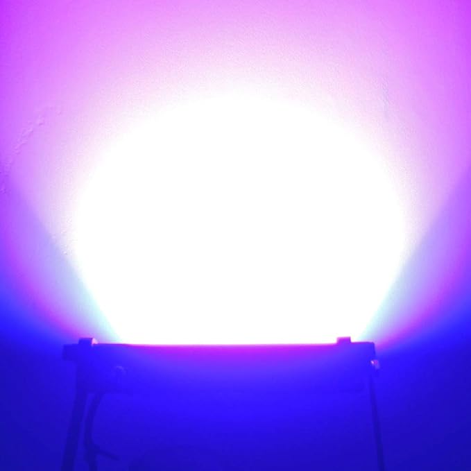 110V 50W Slim Waterproof Ultra Violet UV LED Flood Black Light Blacklight for Party Supplies, Glue Curing, Neon Glow, Glow in The Dark, with US Plug QUANS